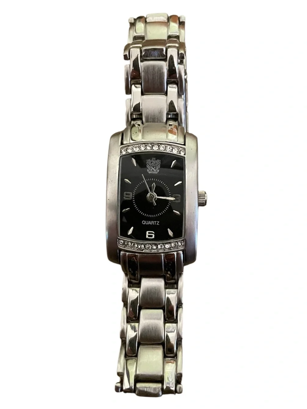 Paolo Gucci PG873WB Black Dial Crystal Accent Stainless Steel Quartz Watch